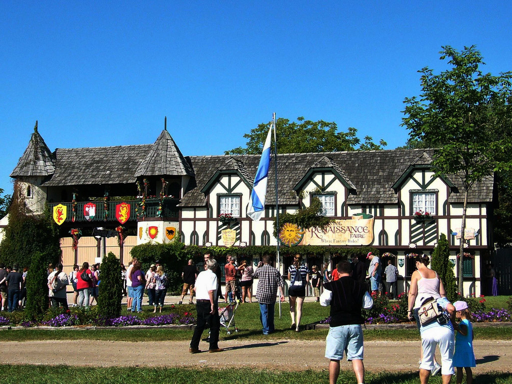 The front gate of the Ren Faire